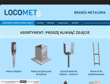 Tablet Screenshot of locomet.pl